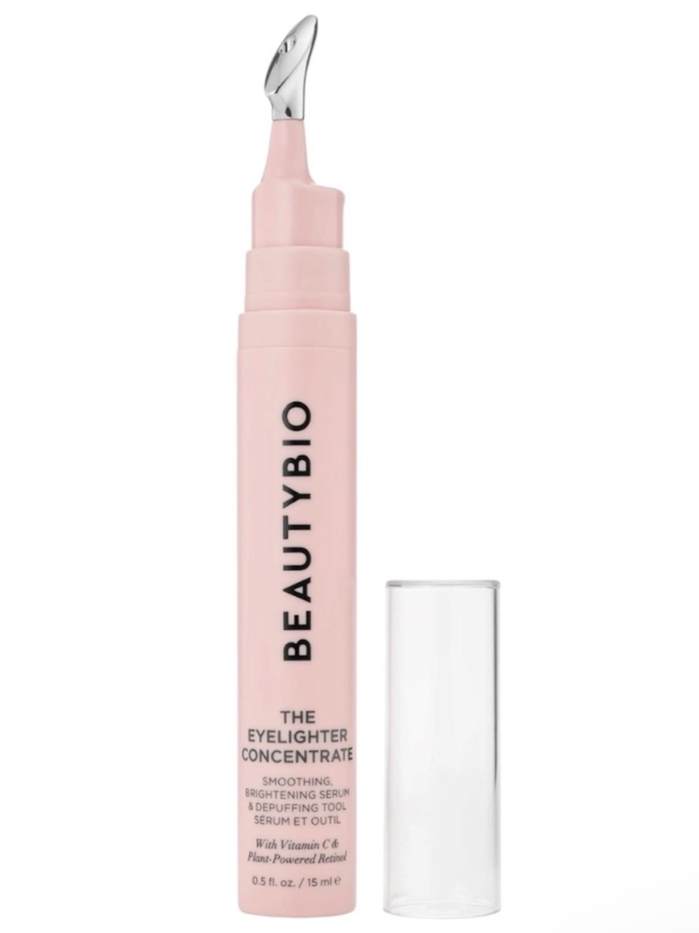 NWOB BeautyBio The Eyelighter Concentrate Serum & Depuffing Tool 15ml/ .05 fl oz